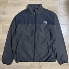 ノースフェイス　フリースジャケット　XL ウィンドストッパー　黒　グレー