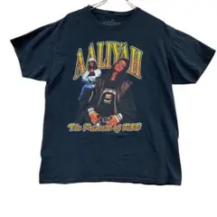 アリーヤ　メンズTシャツ　黒　L　プリンセスオブR&B　ヒップホップ【4855】