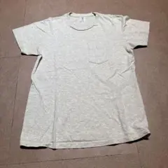 Velva sheen 半袖　tシャツ　ライトグレー　無地　ポケット　usa製