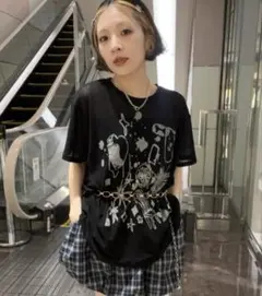 JEANASIS ジーナシス　イラストシアーTシャツ