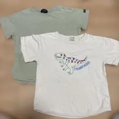 petit main 恐竜プリント Tシャツ 100cm セット