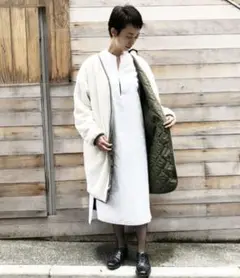 平日お値下げキルティング×ボア2wayリバーシブルコート