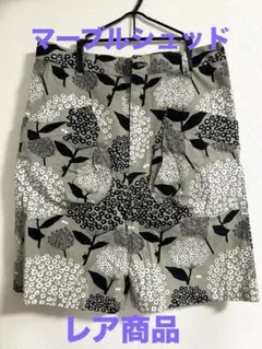 マーブルシュッド　パンツ　紫陽花柄のショートパンツ