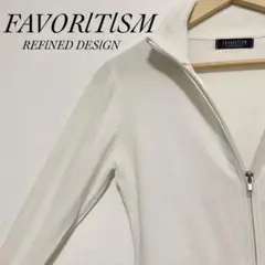 FAVORITISM ホワイト ジップアップジャケット