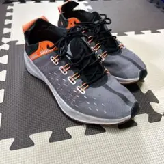 お値下げ!NIKE FREE RN スニーカー グレー/オレンジ 洗濯済