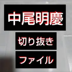 【最終値下げ】【貴重】中尾明慶　切り抜きファイル1冊 雑誌23冊分34枚