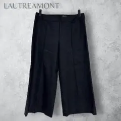 【LAUTREAMONT ロートレアモン】　ワイドパンツ　センタープレス　日本製