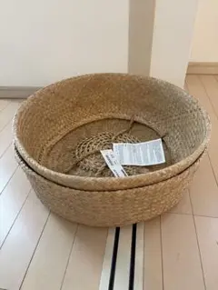 【未使用に近い】IKEA SNIDAD スニダード かご バスケット ラタン SNIDAD スニダード バスケット, 籐, 54x39 cm - IKEA