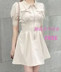 ONEWAY フロントジップアップワンピース　新品タグ付き　FREE