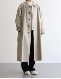 スビンコットン タイプライター バルマカンコート