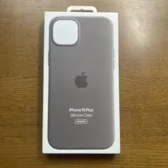 【新品未使用】 iPhone15 Plus 純正シリコンケース クレイ