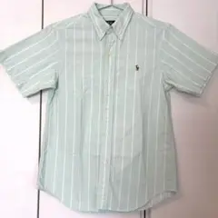 Polo By Ralph Lauren 半袖シャツ ミントグリーン ストライプ