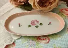 0978:マニー・薔薇好き！マニーローズ 　プティミニトレー　陶器　新品 新作
