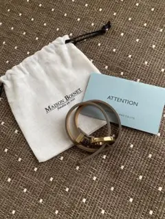 新品 ナノ・ユニバース MAISON BOINET バングル M ブラック m33705990460_1.jpg?1744423936
