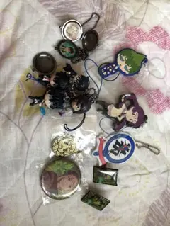 ジャンク品 青の祓魔師 キーホルダー 缶バッジ メタルポートレート