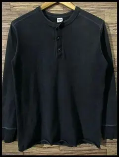G② SR155 日本製 フェローズ 袖リブ 長袖 ヘンリーネック Tシャツ M
