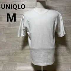 UNIQLO エアリズム M コットンリラックス Vネック Tシャツ 5分袖