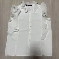 売り切り最終処分！ZARA ノースリーブ ブラウス M