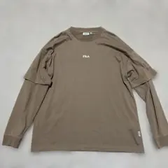 FILA ブラウン Lサイズ 長袖カットソー