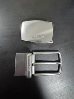 COACH シルバー ベルトバックル