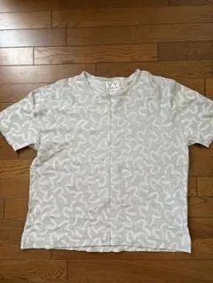 EVISU 抽象模様 Tシャツ サイズ44 グレー