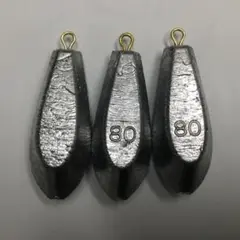 未使用 六角 おもり 80号 12個・オモリ・鉛