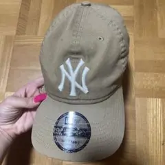 New Era NY Yankees Cap ベージュ 調整可能