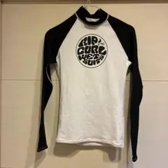 Rip Curl 長袖ラッシュガード ホワイト/ブラック