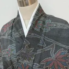 KN4211 大島紬 身丈163cm 着物 正絹