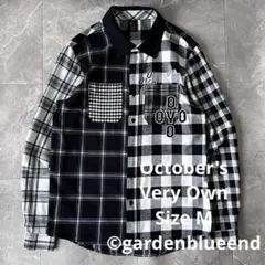 October's Very Own (OVO) 切り替え チェック ネルシャツ