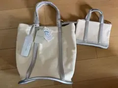 cache cache(カシュカシュ)　オーガニックコットン　丸底　トートバッグ