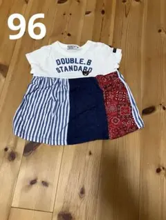 DOUBLE.B パッチワーク トップス 80サイズ