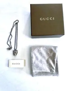 【廃盤希少レア品】美品GUCCIアンガーフォレスト ウルフ ネックレス