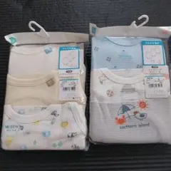 綿100%ノースリーブロンパース肌着　6枚　90cm　メッシュ