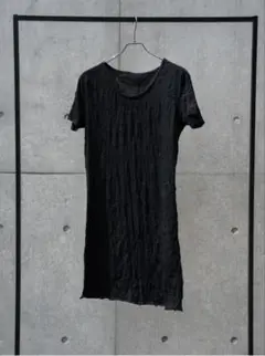 Craft Fabric Layered U-neck T-shirt