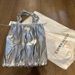 ☆新品☆LAURA ASHLEY リバーシブル トートバッグ シルバー
