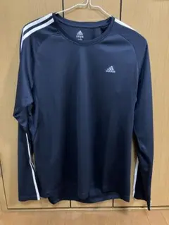 adidas ClimaLite ネイビー 長袖Tシャツ XO