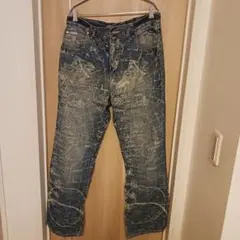 美品 LRG 地図模様 デニムパンツ
