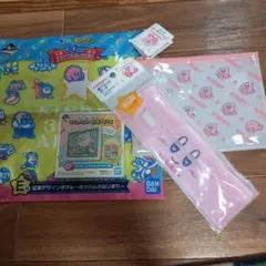 カービィ デザイン タオル ポーチ４点 セット新品！