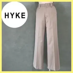 HYKE ハイク セミフレア ワイドパンツ チノパンツ