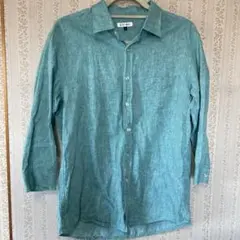 a.v.v HOMME 長袖シャツ XL ターコイズブルー
