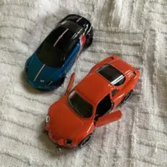 アルピーヌA110 新旧ミニカーセット 青マジョレットとオレンジホットウィール