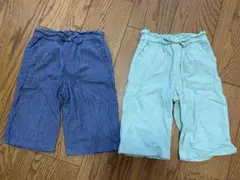 女の子用 コットンパンツ 2本セット サイズ100
