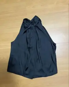 ZARA ブラック ノースリーブシャツ XS トップス　ブラウス