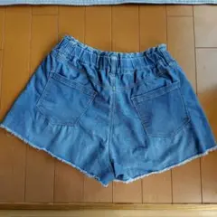デニム 半ズボン ゴムウエスト
