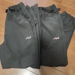 FILA ブラック ジャージパンツ 2点