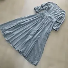 RANDA ボリュームスリーブウエストデザインワンピース