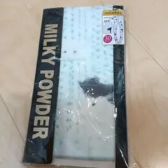 MILKY POWDER 猫柄　プリントタイツ 30デニール サックス