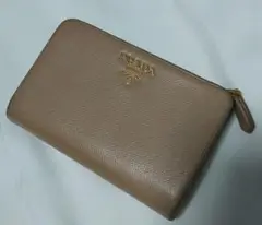 PRADA サフィアーノ 折り財布 ベージュ
