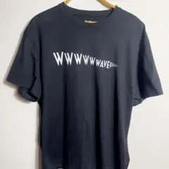 WAVE プリントTシャツ WWWWAVE ブラック Mサイズ 日本製